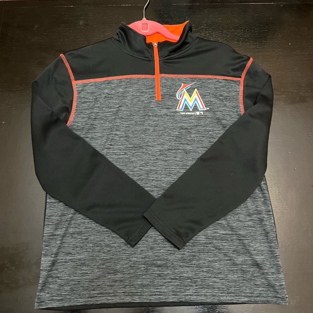 Youth Miami Marlins quarter zip
